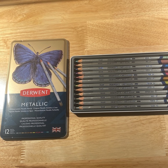 DERWENT - Watersoluble Metallic Pencils & 3 Graphik Line Makers “graphit… - Picture 4 of 7